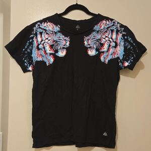 Mems American Stitch Tribal Painted Lion Tee Sz M